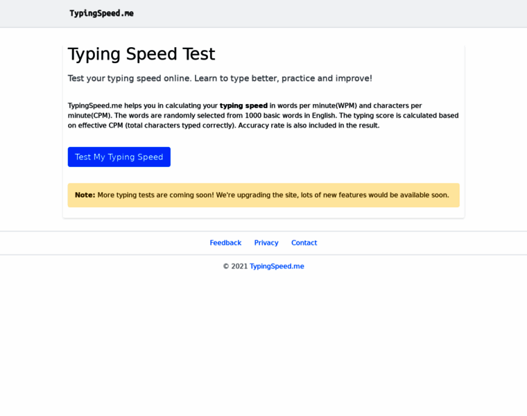 Testmytypingspeed.in thumbnail