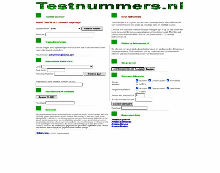 Testnummers.nl thumbnail