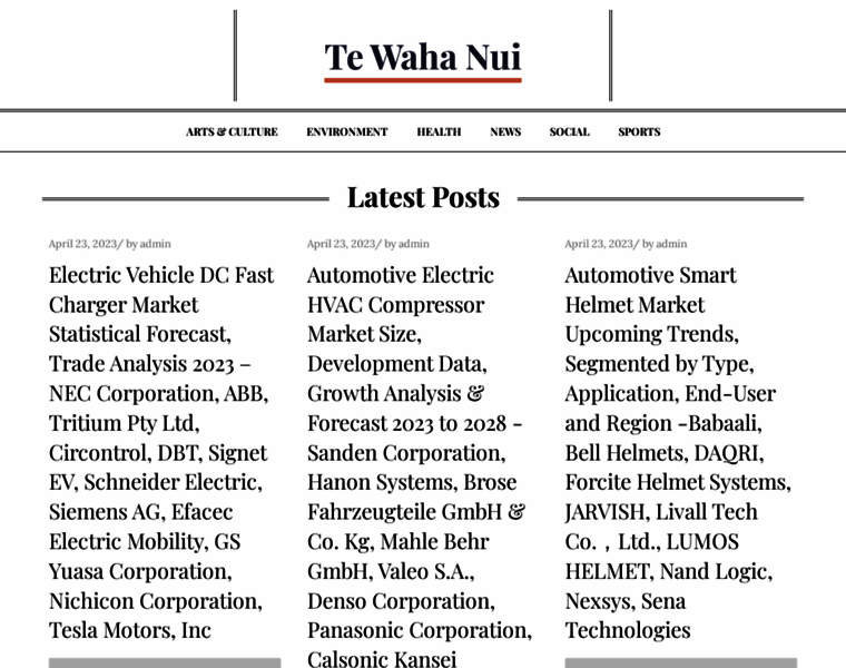 Tewahanui.info thumbnail