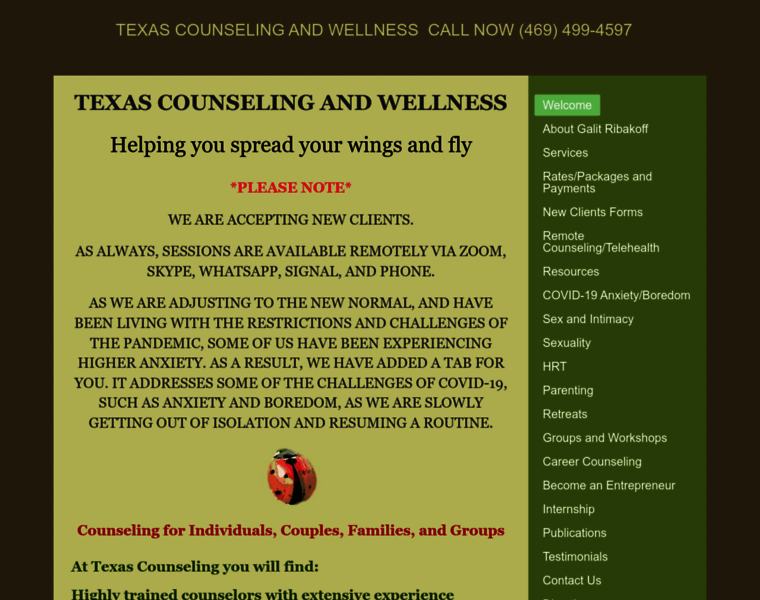 Texas-counseling.org thumbnail
