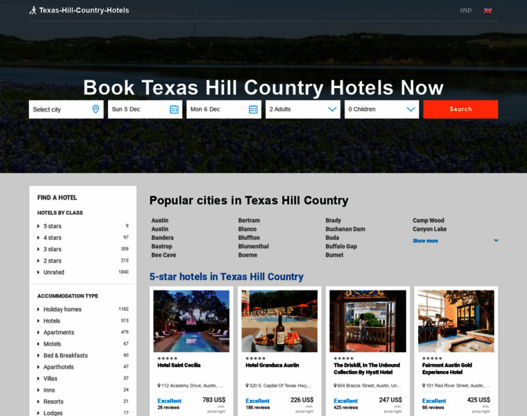 Texas-hill-country-hotels.net thumbnail