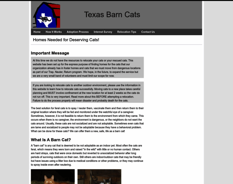 Texasbarncats.org thumbnail