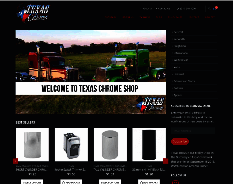 Texaschromeshop.com thumbnail