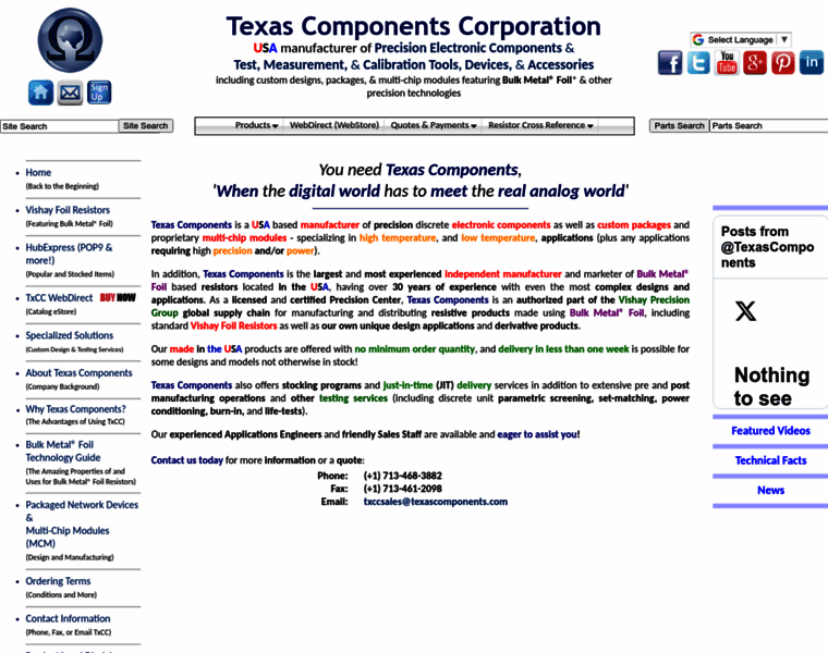 Texascomponents.com thumbnail