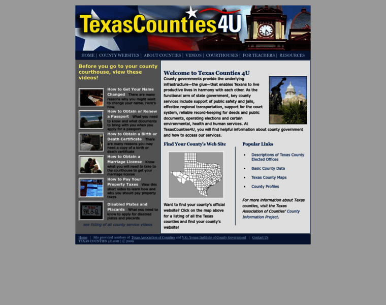 Texascounties4u.org thumbnail