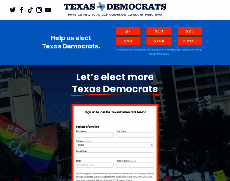 Texasdemocrats.org thumbnail