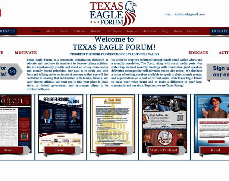 Texaseagle.org thumbnail