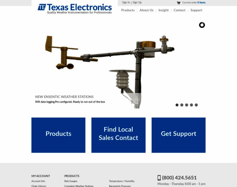 Texaselectronics.com thumbnail