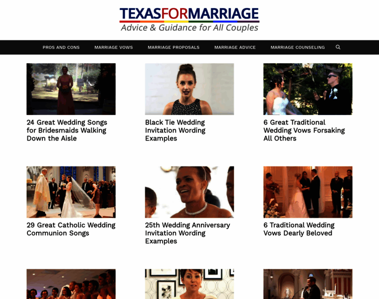 Texasformarriage.org thumbnail