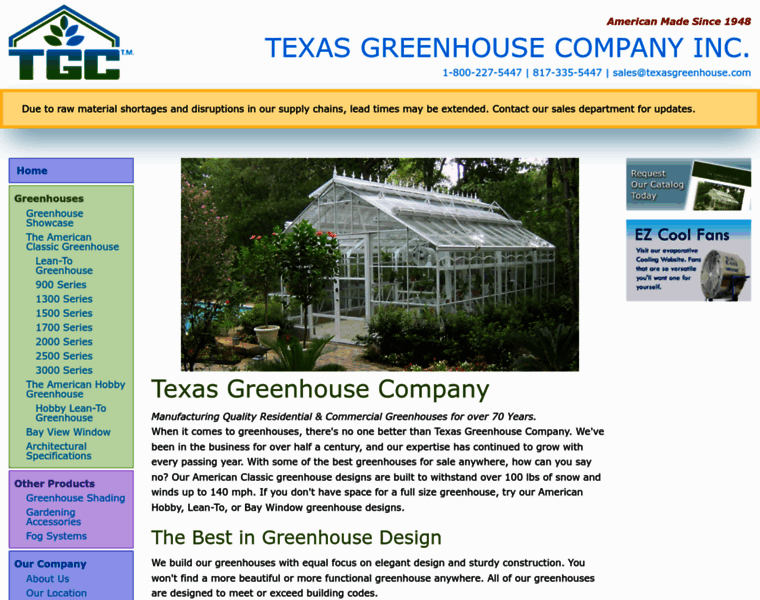 Texasgreenhouse.com thumbnail
