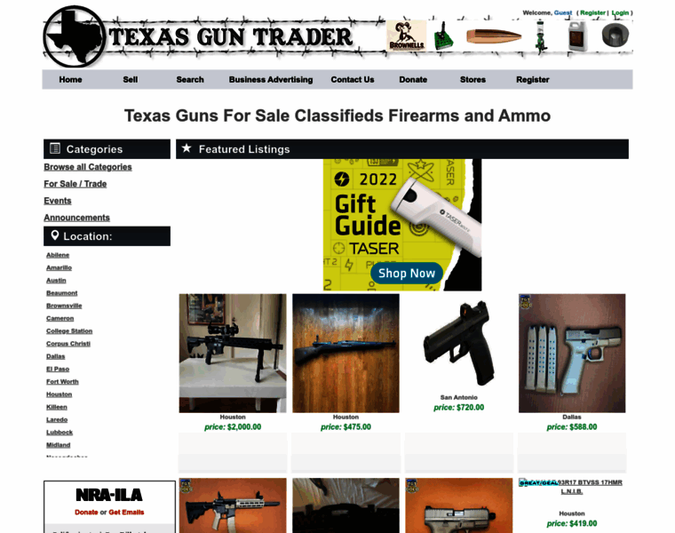 Texasguntrader.com thumbnail