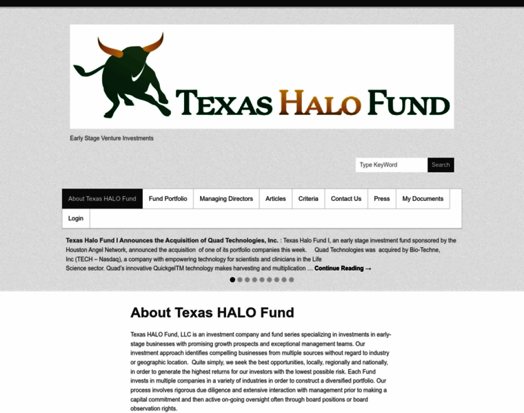 Texashalofund.com thumbnail