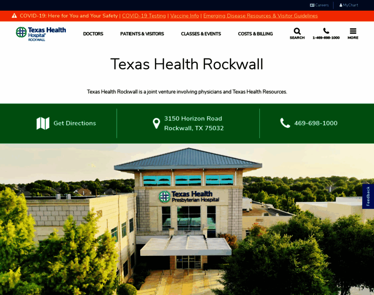 Texashealthrockwall.com thumbnail