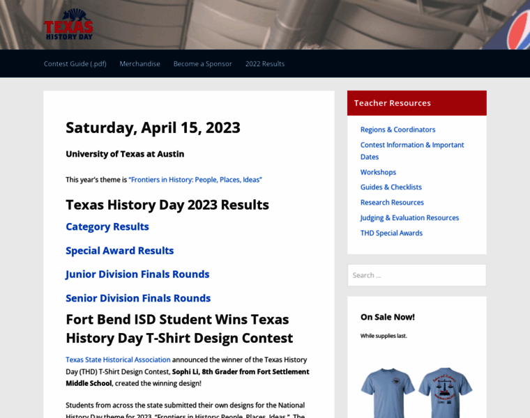 Texashistoryday.com thumbnail
