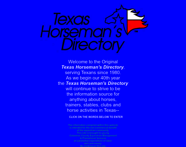 Texashorsemansdirectory.com thumbnail