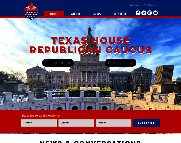 Texashousecaucus.com thumbnail