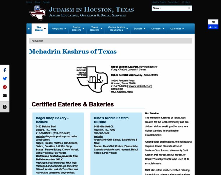 Texaskosher.org thumbnail