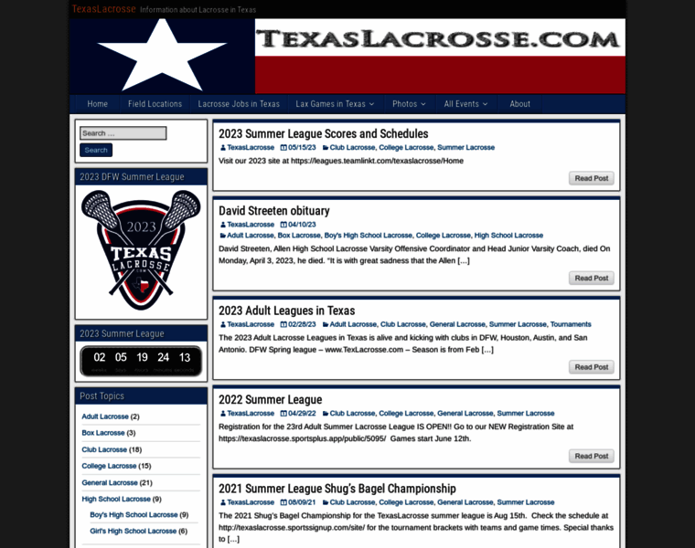 Texaslacrosse.com thumbnail