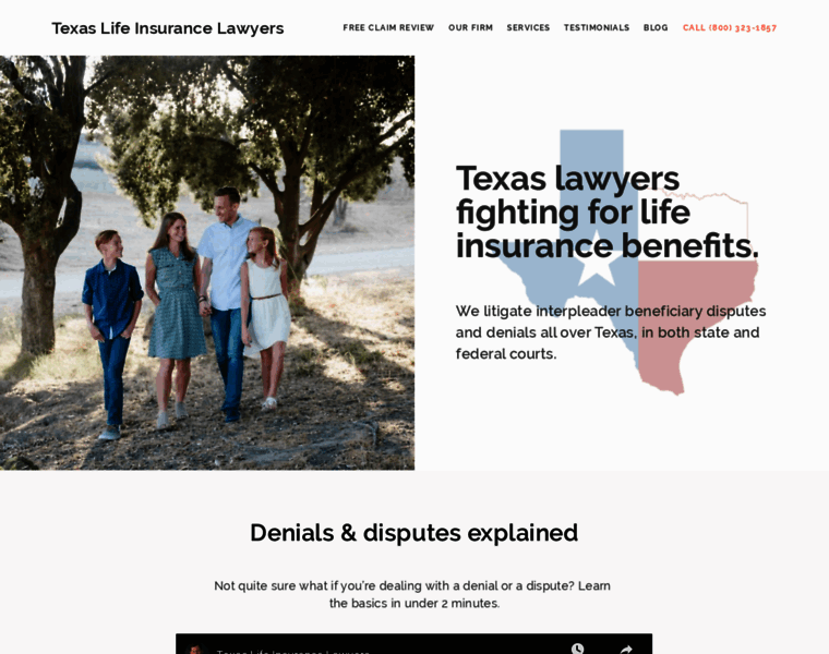 Texaslifeinsurancelawyers.com thumbnail