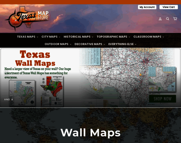 Texasmapstore.com thumbnail