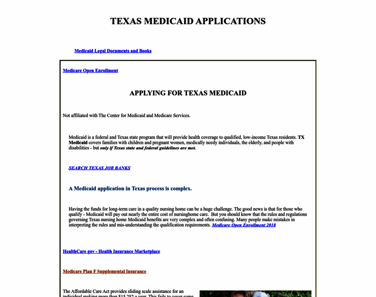 Texasmedicaidapplications.com thumbnail