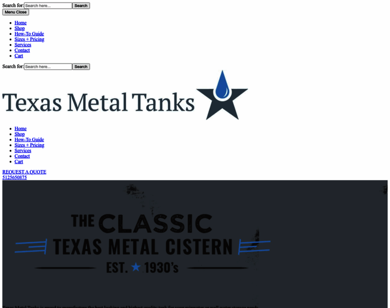 Texasmetalcisterns.net thumbnail