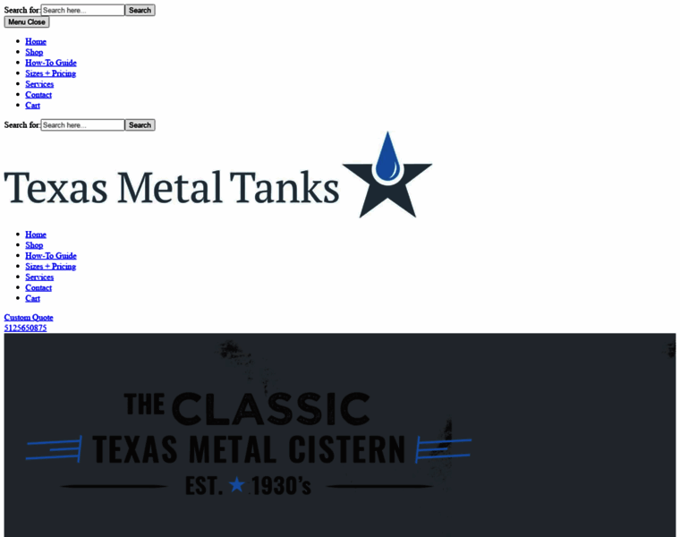 Texasmetaltanks.com thumbnail