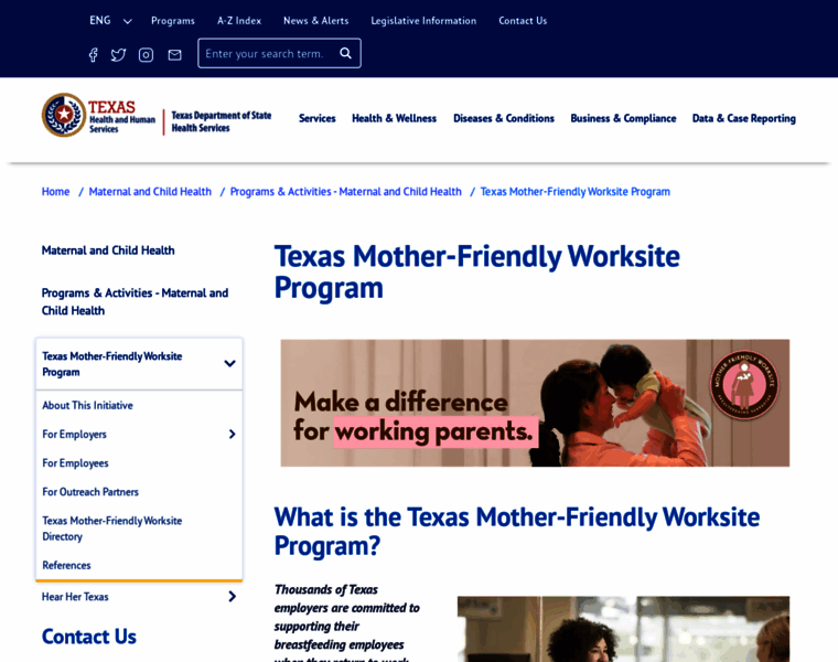 Texasmotherfriendly.org thumbnail
