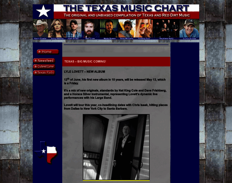 Texasmusicchart.com thumbnail