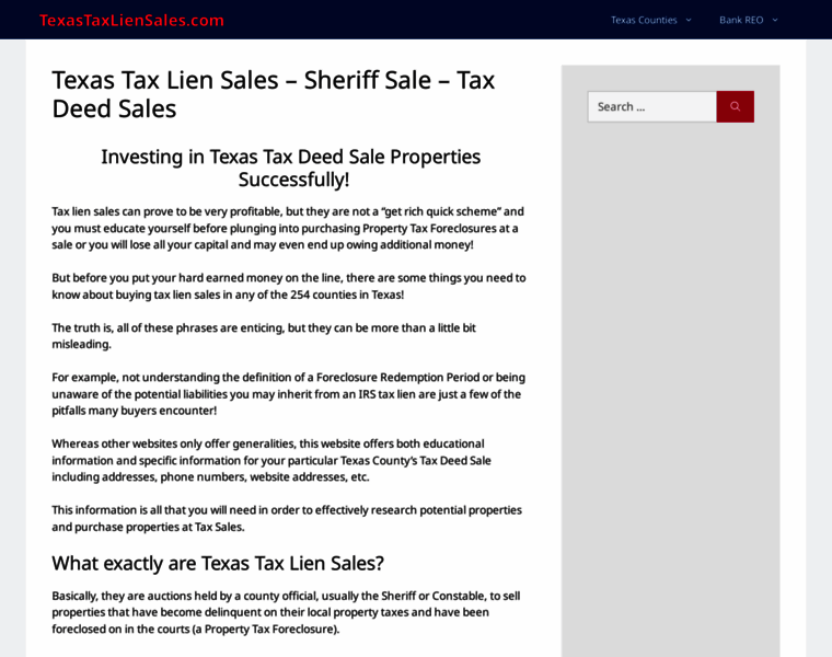 Texastaxliensales.com thumbnail