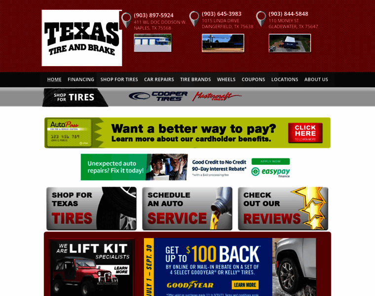 Texastireandbrake.com thumbnail