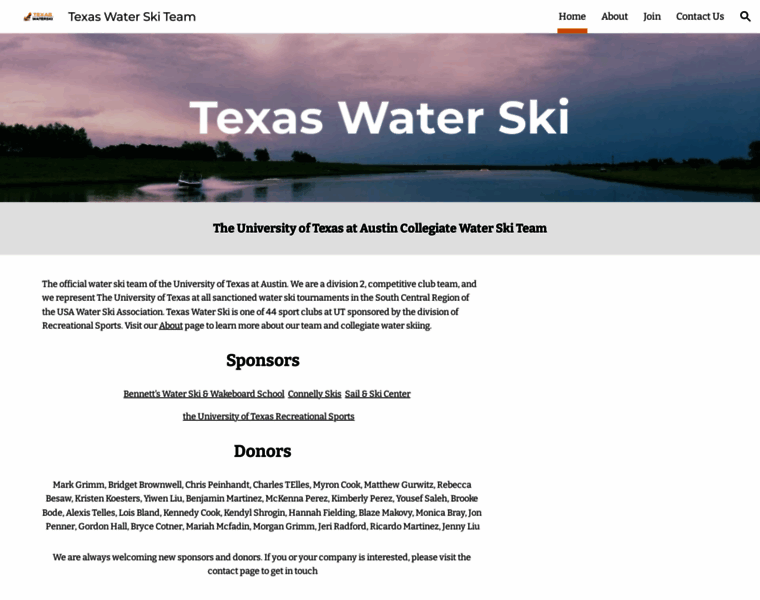 Texaswaterski.org thumbnail