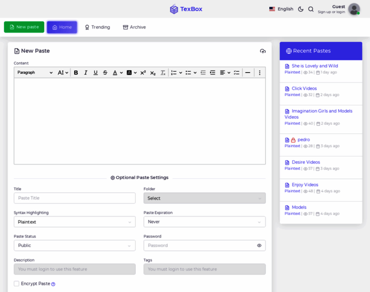 Texbox.io thumbnail