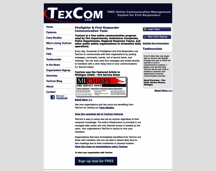 Texcom.com thumbnail