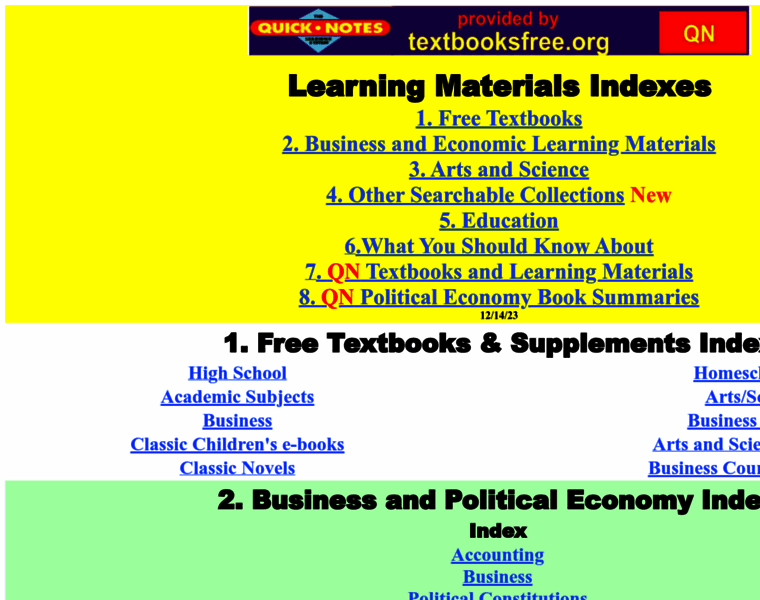Textbooksfree.org thumbnail