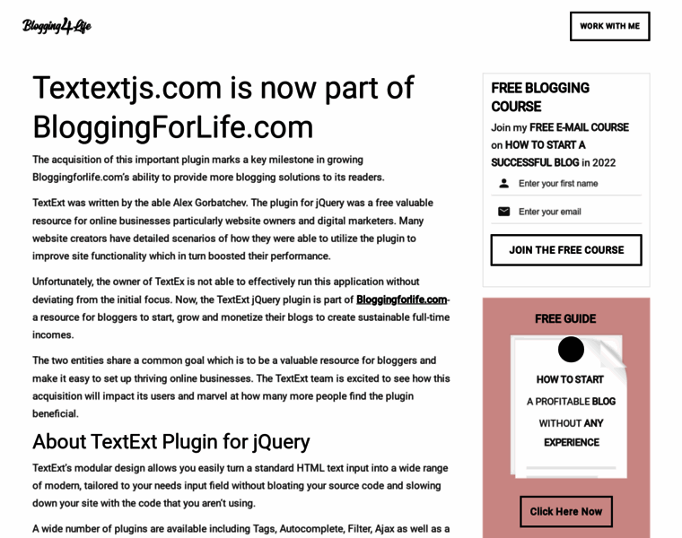 Textextjs.com thumbnail