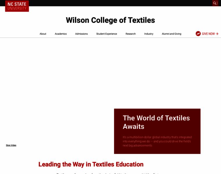 Textiles.ncsu.edu thumbnail