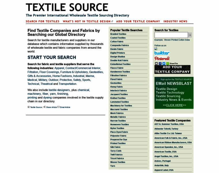 Textilesource.com thumbnail