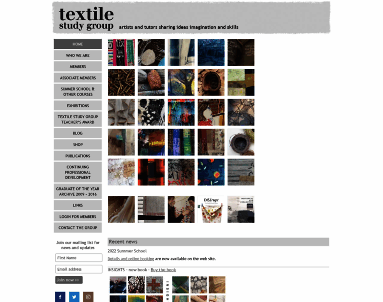 Textilestudygroup.co.uk thumbnail