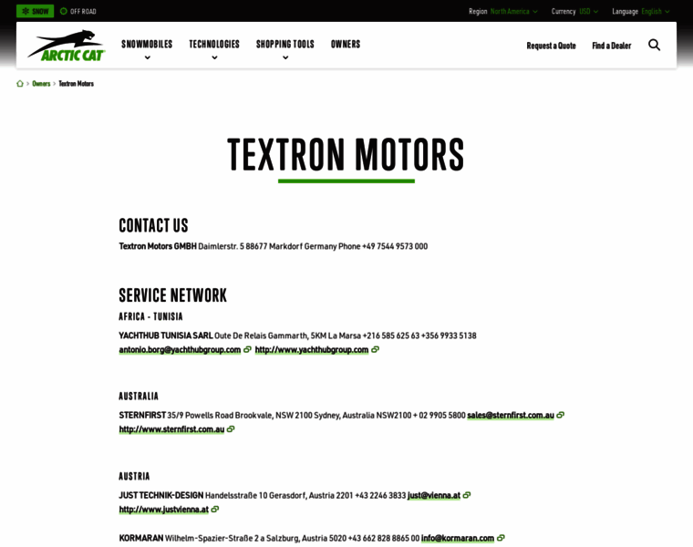 Textronmotors.com thumbnail