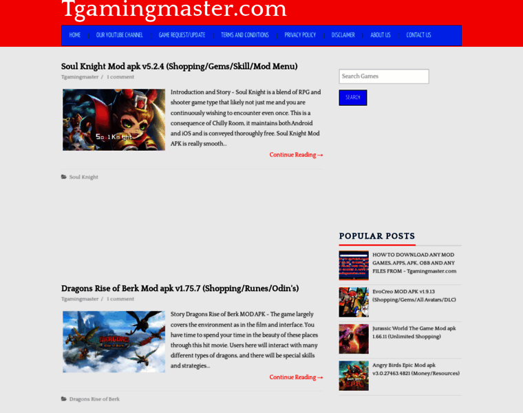 Tgamingmaster.com thumbnail