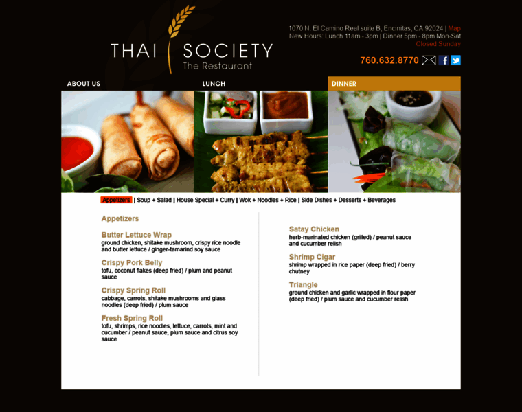 Thaisocietyrestaurant.com thumbnail