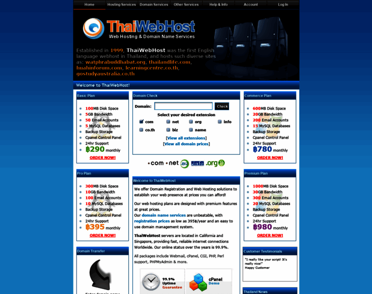 Thaiwebhost.net thumbnail