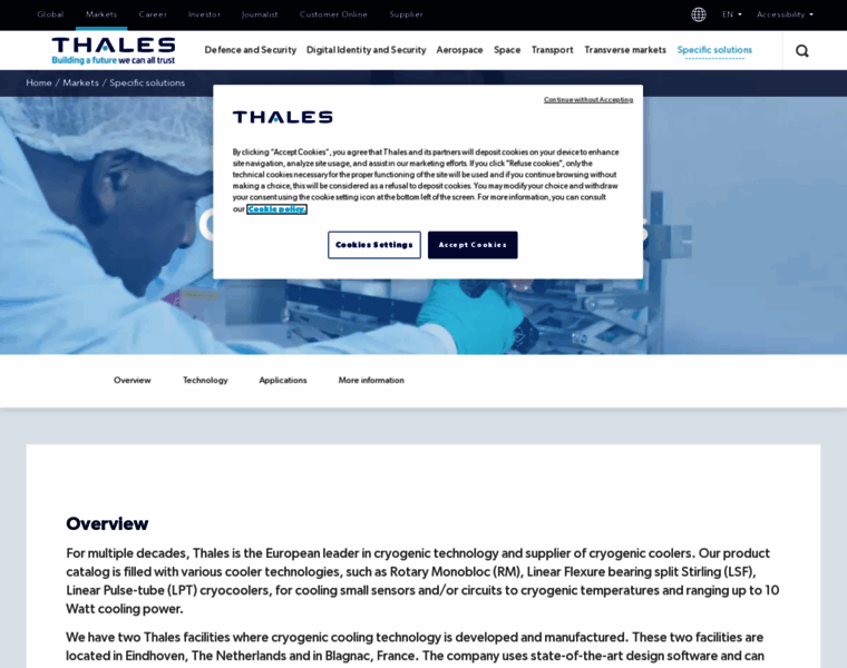 Thales-cryogenics.com thumbnail