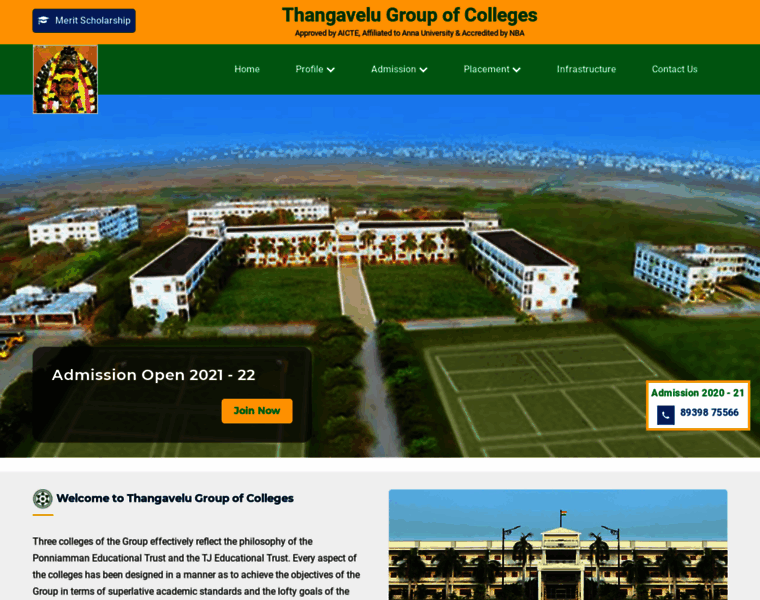 Thangavelucolleges.com thumbnail