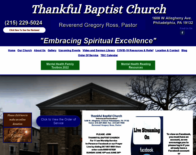 Thankfulbaptistphilly.org thumbnail