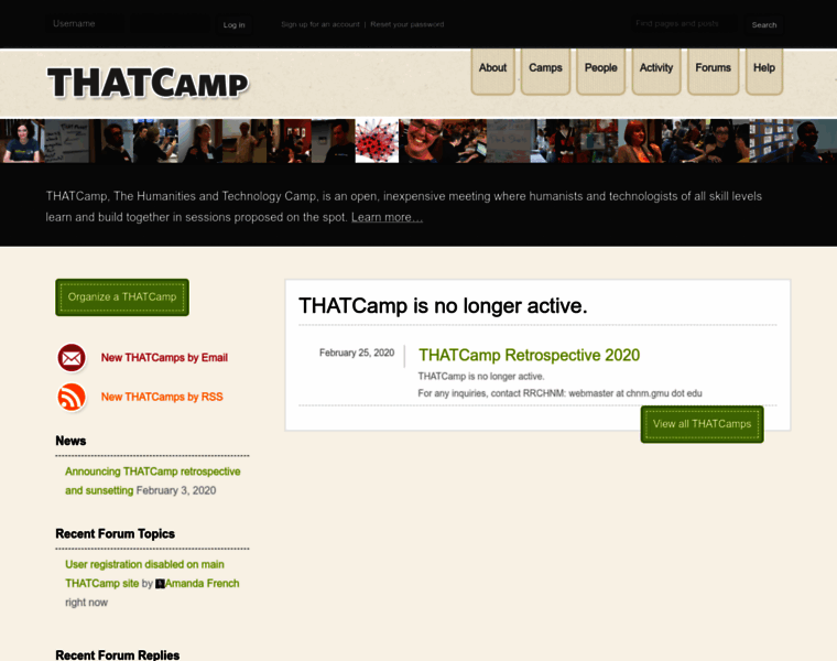 Thatcamp.org thumbnail