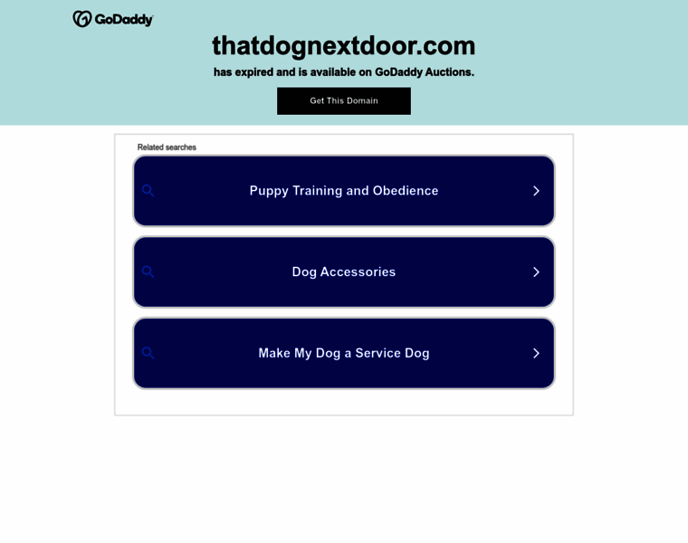 Thatdognextdoor.com thumbnail