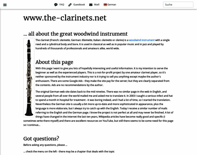 The-clarinets.net thumbnail
