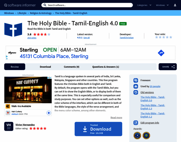 The-holy-bible-tamil-english.software.informer.com thumbnail